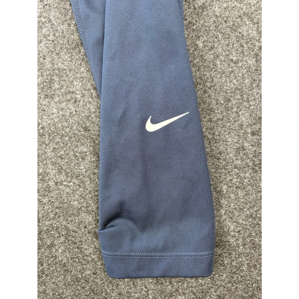 Nike Dri-FIT Womens Large Navy High Rise Leggings Hidden Pocket Athletic